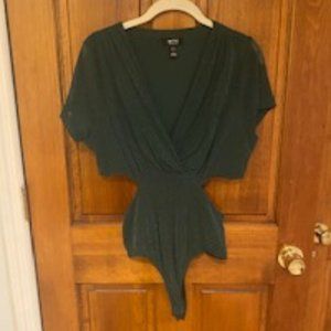 Privy sparkle mesh cut out bodysuit